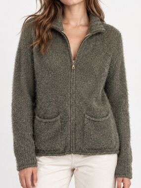 VINTAGE O2 ALWAYS WOOL BLEND ZIP UP M